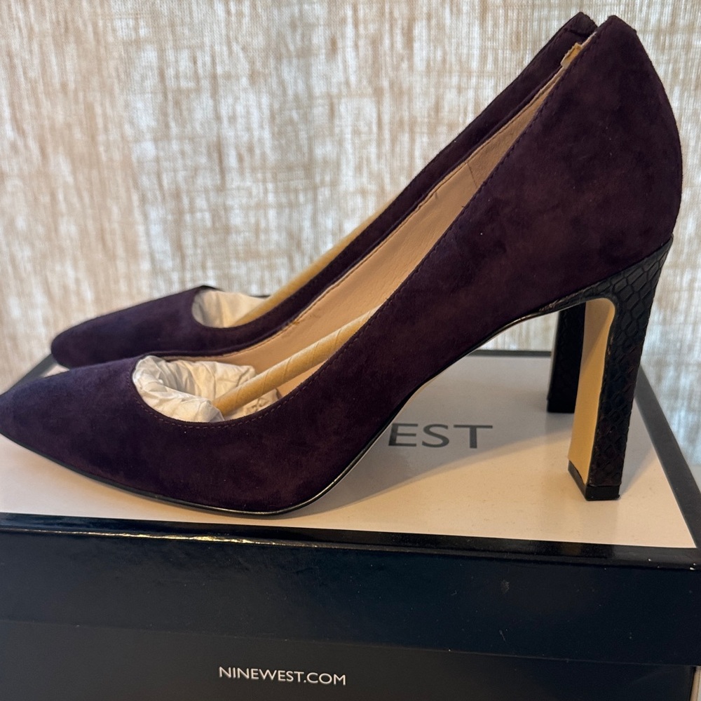 Nine West Women's DK PURP Heels